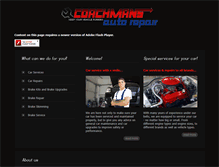 Tablet Screenshot of coachmansautorepair.co.za